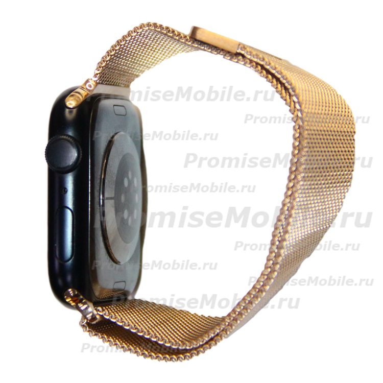 Ремешки для Apple Watch SE (44 mm) металлический миланский <розовое золото> ― 