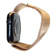 Ремешки для Apple Watch SE (44 mm) металлический миланский <розовое золото>