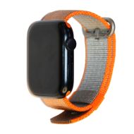 Ремешки для Apple Watch SE (44 mm) плетеный нейлон <оранжевый>
