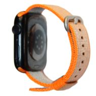 Ремешки для Apple Watch SE (44 mm) плетеный нейлон <оранжевый>