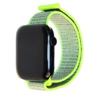 Ремешки для Apple Watch SE (44 mm) спортивный на липучке <зеленый>