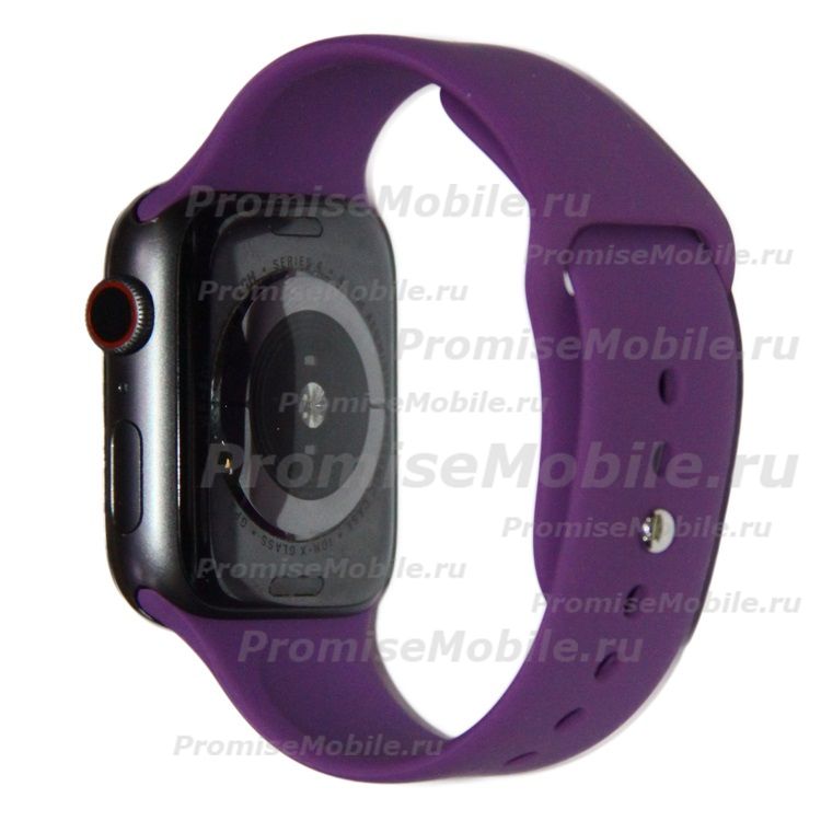 Ремешки для Apple Watch Series 6 (44 mm) Sport Band силиконовый (размер L) <пурпурный> ― 