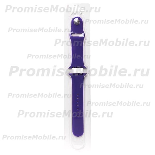 Ремешки для Apple Watch SE (44 mm) Sport Band силиконовый (размер L) <темный индиго> ― 
