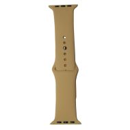 Ремешки для Apple Watch Series 7 (45 mm) Sport Band силиконовый (размер S) <бежевый>