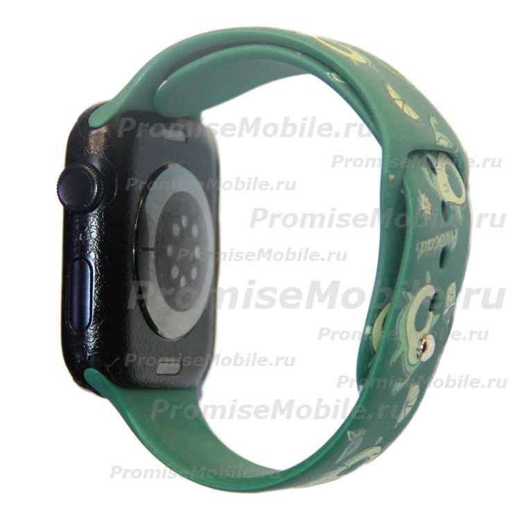 Ремешки для Apple Watch Series 1 (42 mm) силиконовый (рис. 005) ― 