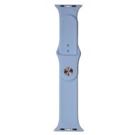 Ремешки для Apple Watch Series 1 (42 mm) Sport Band силиконовый (размер L) <небесно-голубой>