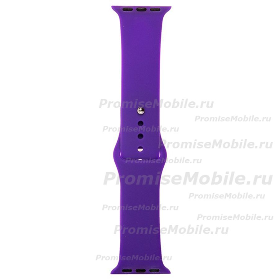Ремешки для Apple Watch Series 5 (40 mm) Sport Band силиконовый (размер L) <темный индиго> ― 