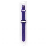 Ремешки для Apple Watch Series 5 (40 mm) Sport Band силиконовый (размер L) <темный индиго>