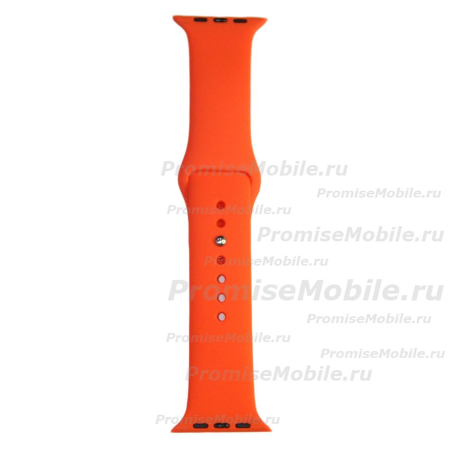 Ремешки для Apple Watch Series 1 (42 mm) Sport Band силиконовый (размер S) <оранжевый шафран> ― 