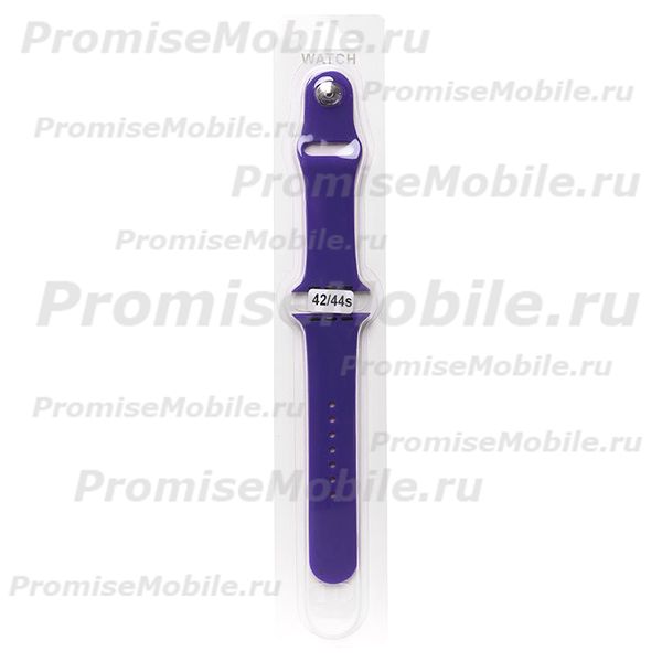 Ремешки для Apple Watch Series 1 (42 mm) Sport Band силиконовый (размер S) <темный индиго> ― 