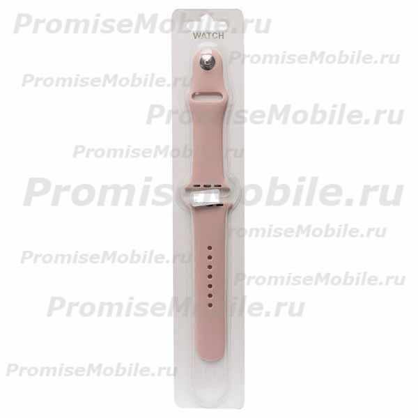 Ремешки для Apple Watch Series 1 (42 mm) Sport Band силиконовый (размер L) <розовый песок> ― 