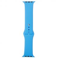 Ремешки для Apple Watch Series 4 (40 mm) Sport Band силиконовый (размер L) <голубой>