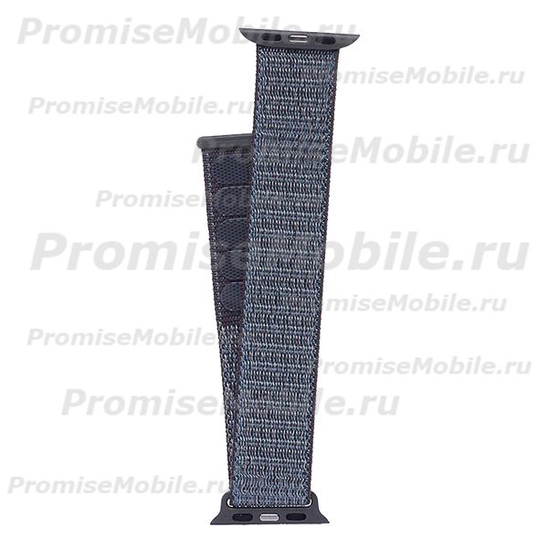 Ремешки для Apple Watch SE (44 mm) спортивный на липучке <серый> ― 