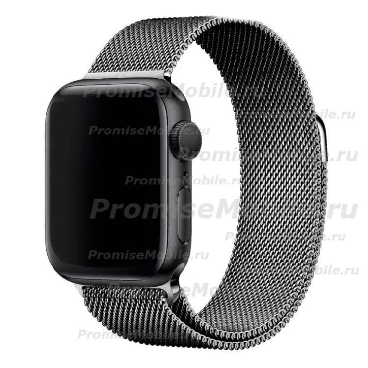 Ремешки для Apple Watch Series 1 (42 mm) металлический миланский <черный> ― 