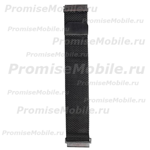Ремешки для Motorola Moto 360 2 42mm металлические сетчатые <черный> ― 