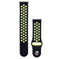 Ремешки для Samsung SM-R830 (Galaxy Watch Active 2 40 mm) Sport Band перфорация <черно-зеленый>