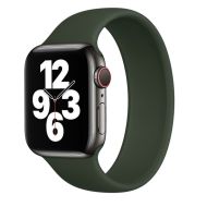 Ремешок для Apple Watch Series 8 (41 mm) Sport Band монобраслет силиконовый (размер M/140 мм) <темно-зеленый>