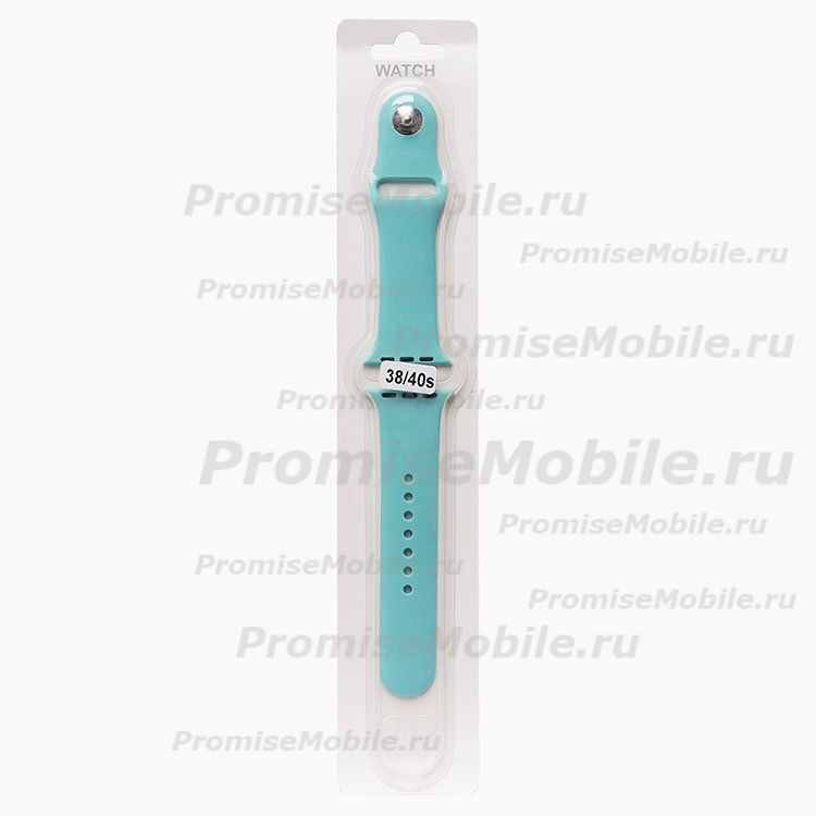 Ремешки для Apple Watch Series 7 (41 mm) Sport Band силиконовый (размер S) <мятный> ― 