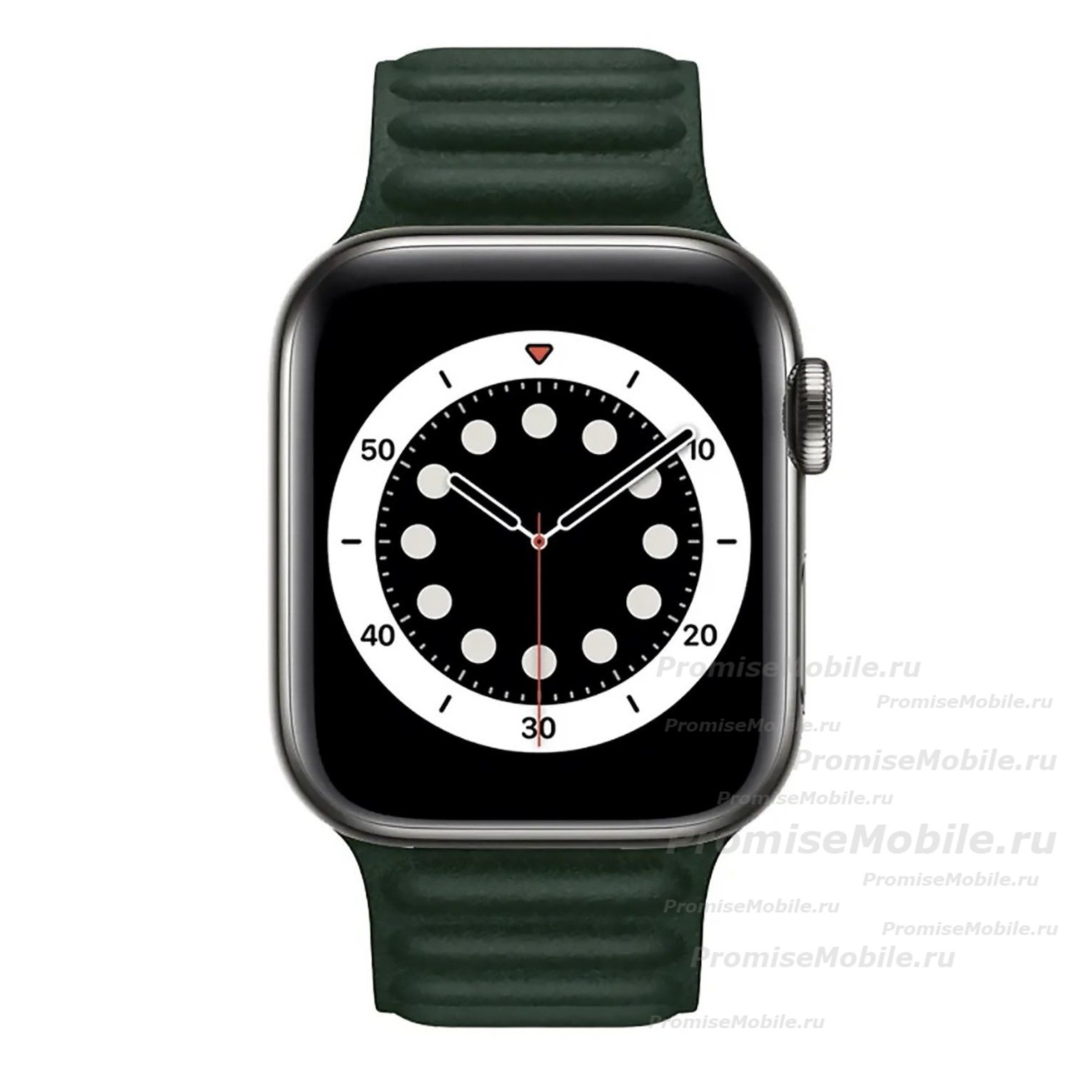 Ремешок для Apple Watch Series 7 (45 mm) силиконовый на магните №2 <зеленый> ― 