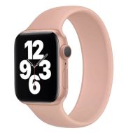 Ремешок для Apple Watch Series 8 (45 mm) Sport Band монобраслет силиконовый (размер S/150 мм) <розовый>
