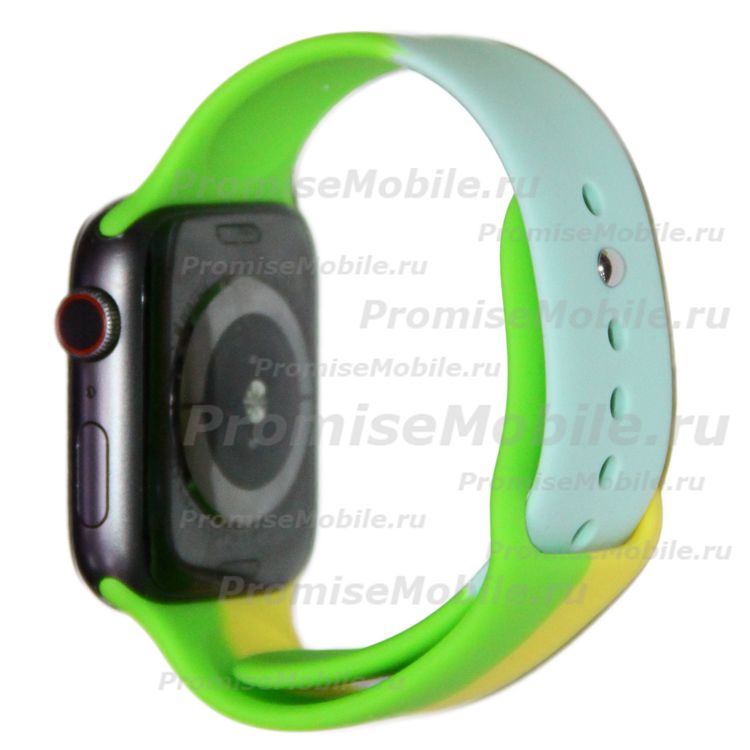 Ремешки для Apple Watch SE (44 mm) Sport Band силиконовый (рис. 011) ― 