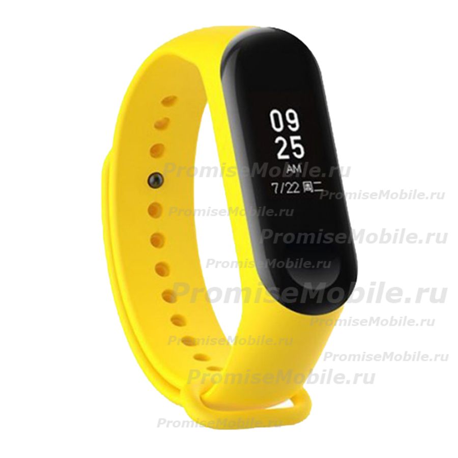 Ремешок для Xiaomi Mi Band 3 силиконовый <желтый> ― 