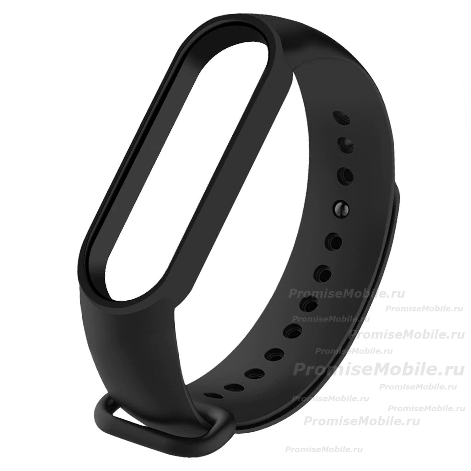 Ремешок для Xiaomi Mi Band 6 силиконовый <черный> ― 