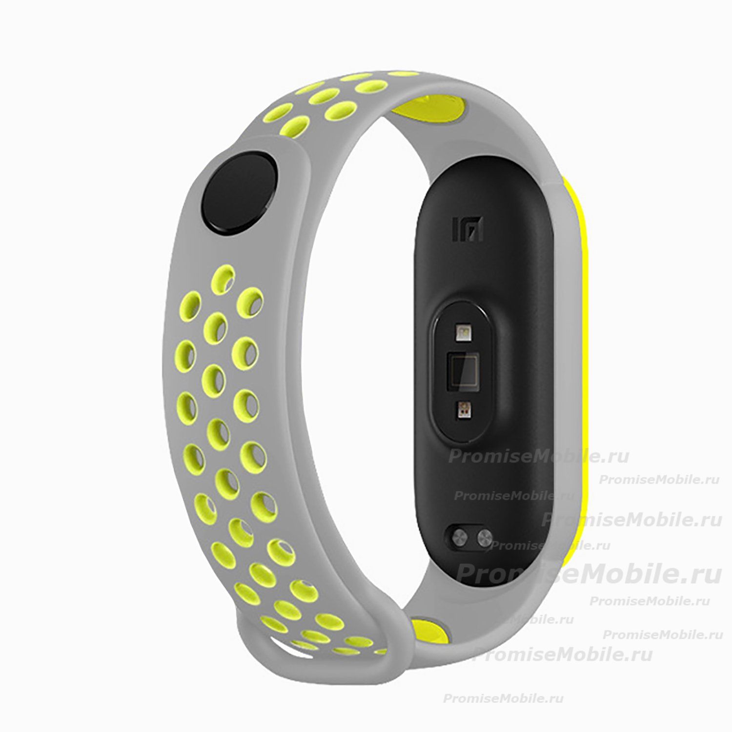 Ремешок для Xiaomi Mi Band 6 силиконовый Sport N <серо-зеленый> ― 