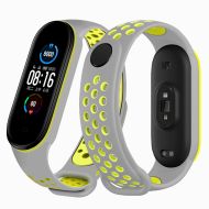 Ремешок для Xiaomi Mi Band 6 силиконовый Sport N <серо-зеленый>