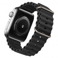 Ремешки для Apple Watch Series 5 (40 mm) Ocean Band силиконовый <черный>
