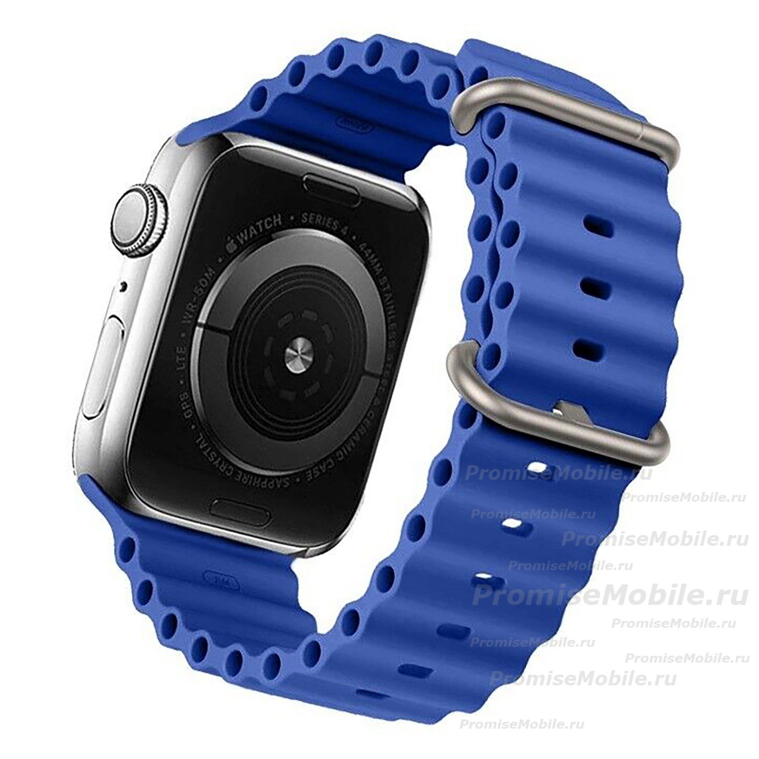 Ремешки для Apple Watch SE (40 mm) Ocean Band силиконовый <синий> ― 
