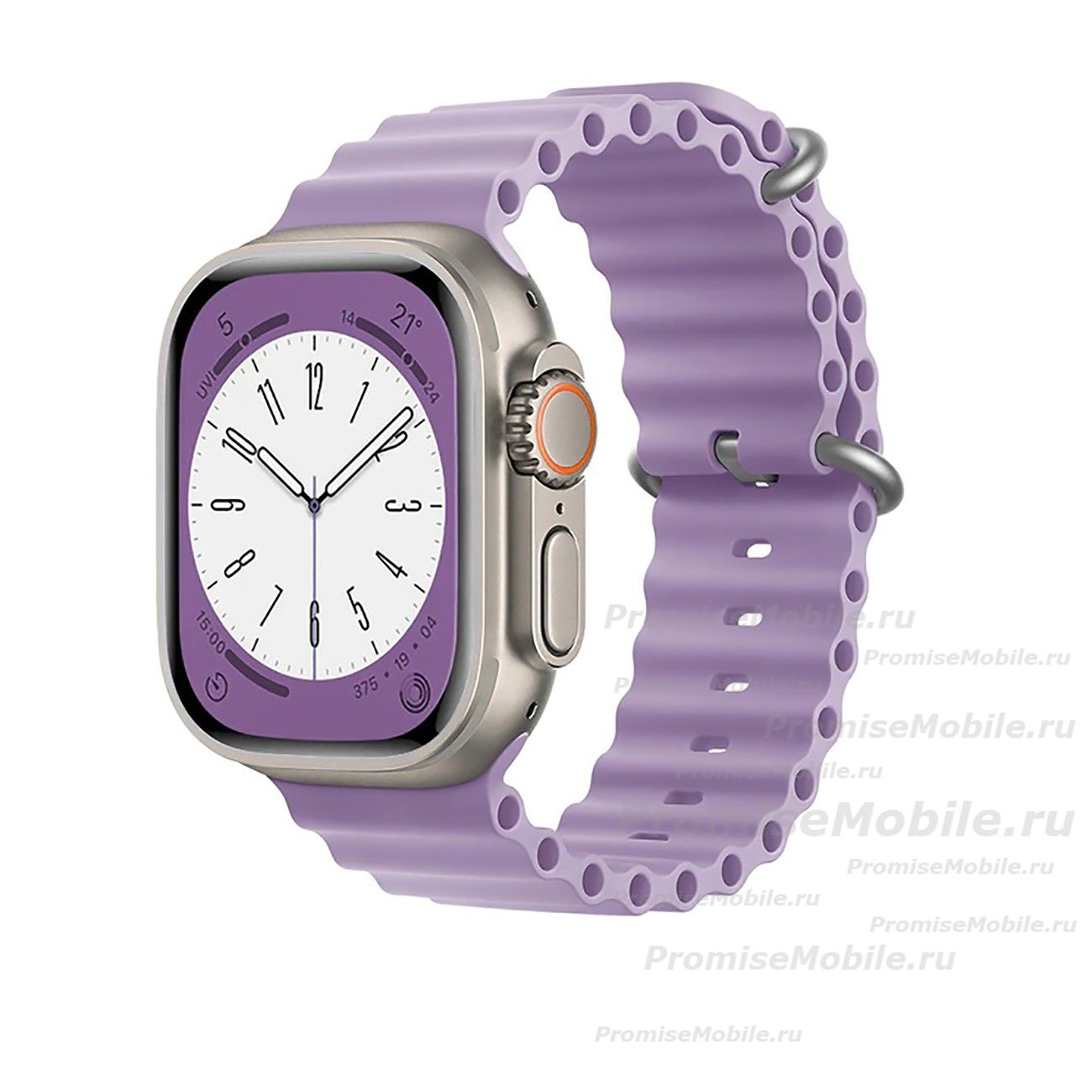Ремешки для Apple Watch Series 2 (38 mm) Ocean Band силиконовый <светло-фиолетовый> ― 