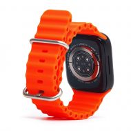 Ремешки для Apple Watch SE (40 mm) Ocean Band силиконовый <оранжевый>