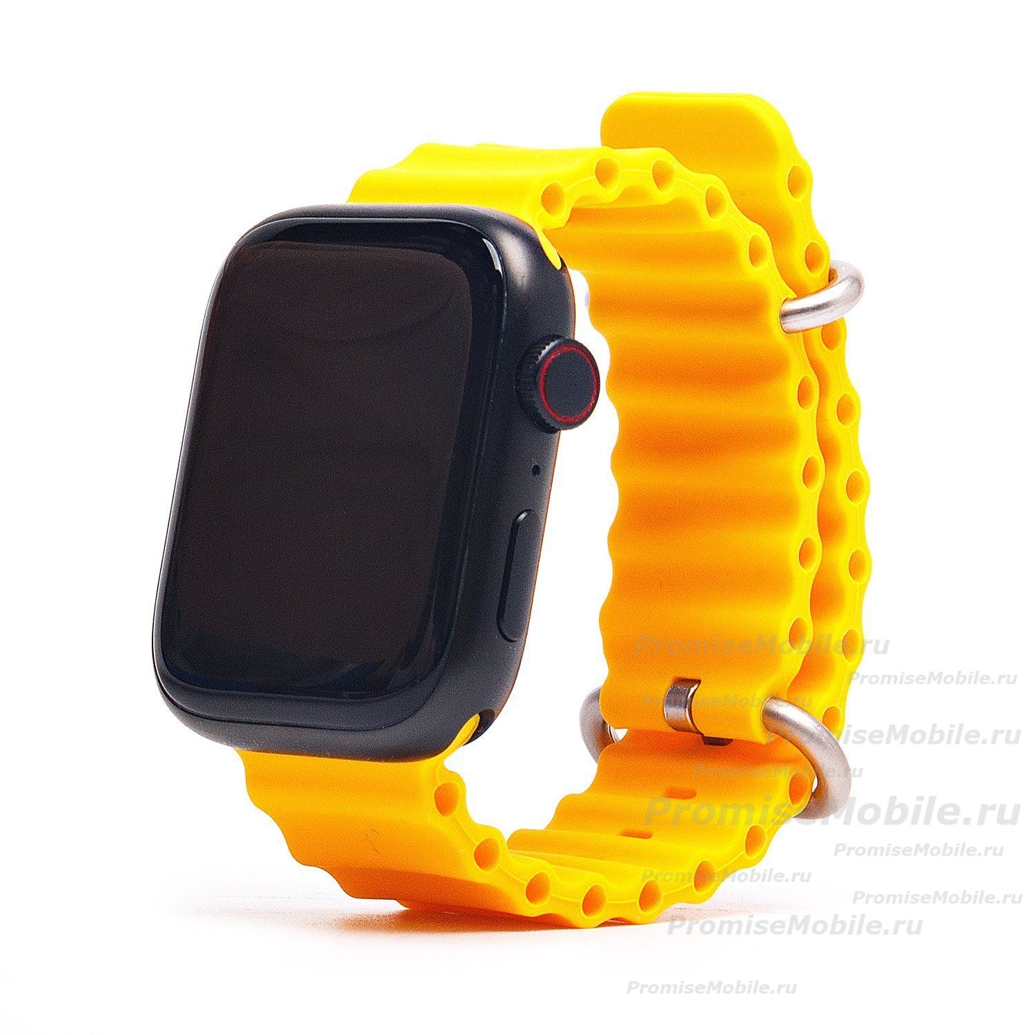 Ремешки для Apple Watch Series 6 (44 mm) Ocean Band силиконовый <желтый> ― 
