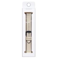 Ремешок для Apple Watch Series 7 (45 mm) экокожа <белый>