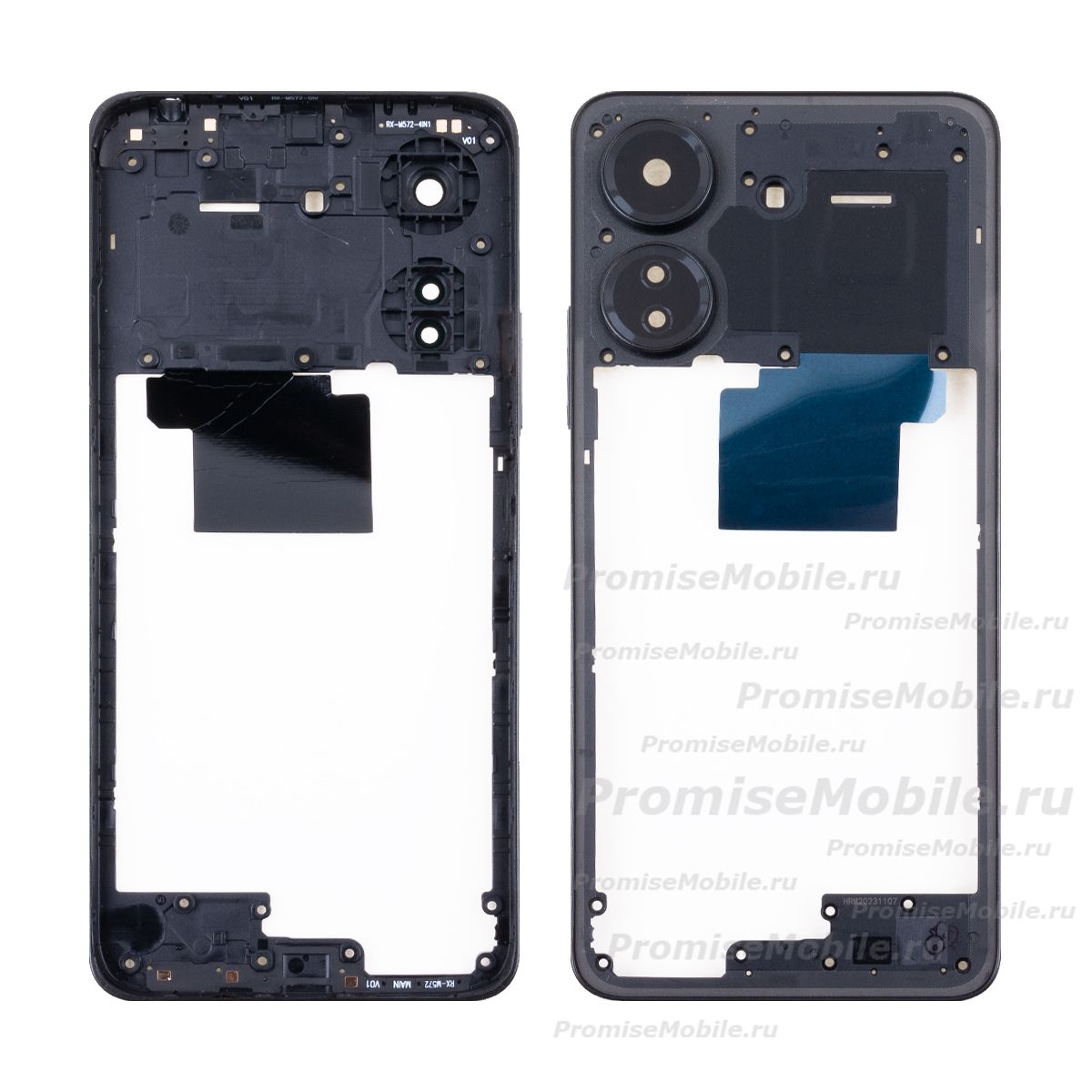 Средняя часть корпуса для Xiaomi 23108RN04Y <черный> ― 