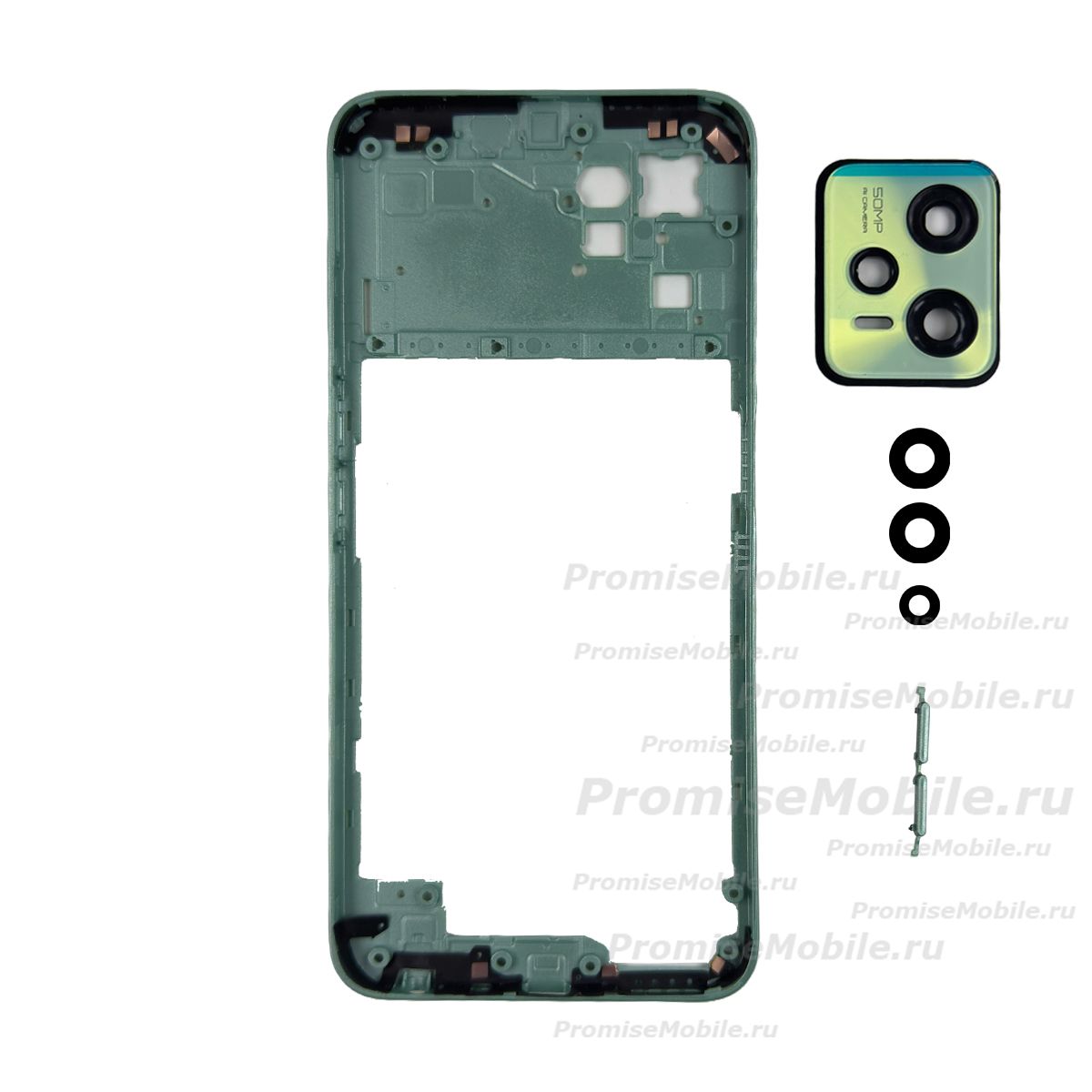 Средняя часть корпуса для Realme RMX3511 <зеленый> ― 