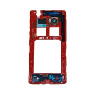 Средняя часть корпуса для HTC Desire 600 Dual Sim <красный> (оригинал)