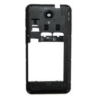 Средняя часть корпуса для Prestigio MultiPhone 3450 DUO в сборе со стеклом камеры, антеннами и динамиком <черный> (оригинал) 