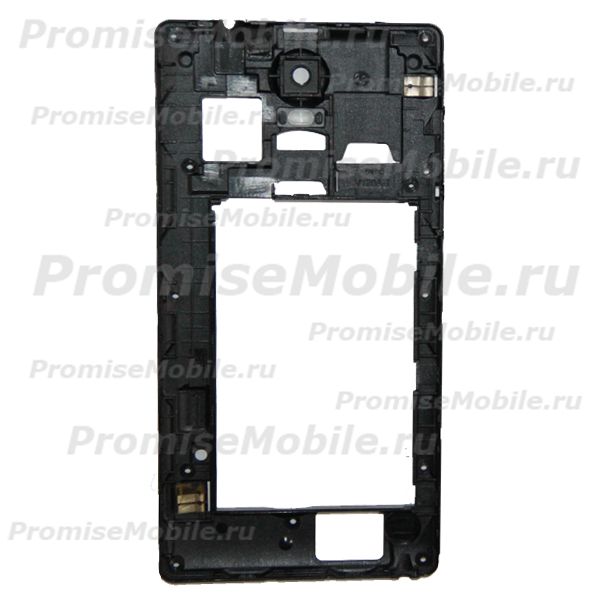 Средняя часть корпуса для Prestigio Wize C3 (PSP3503) со стеклом камеры и антеннами <черный> (оригинал)  ― 