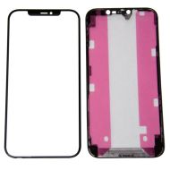 Стекло для Apple iPhone 12 Pro Max в сборе с рамкой и OCA пленкой <черный>