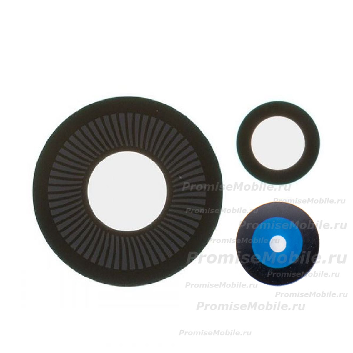 Стекло камеры для Huawei FOA-LX9 (комплект 3 шт.) <черный> ― 