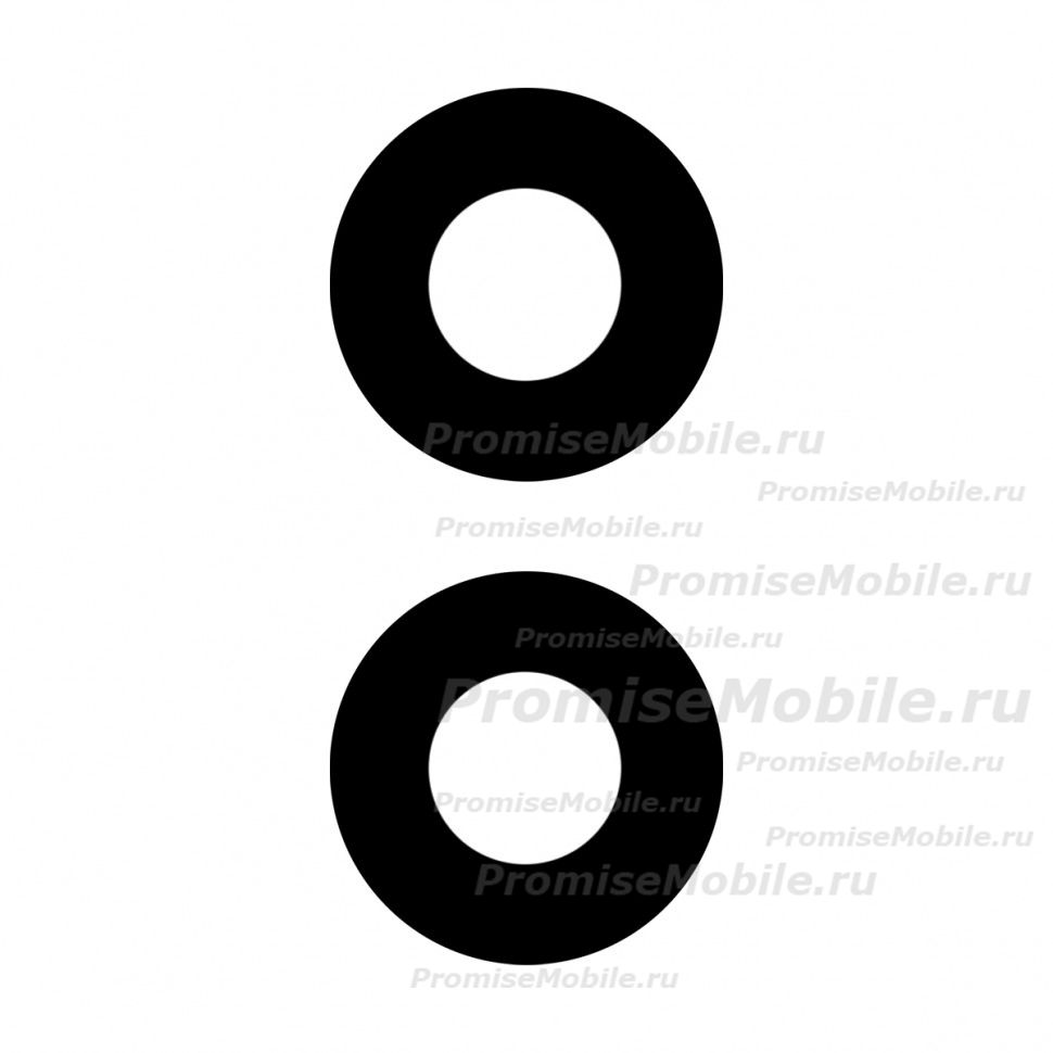 Стекло камеры для Infinix Smart 7 (X6515) (комплект 2 шт.) <черный> ― 