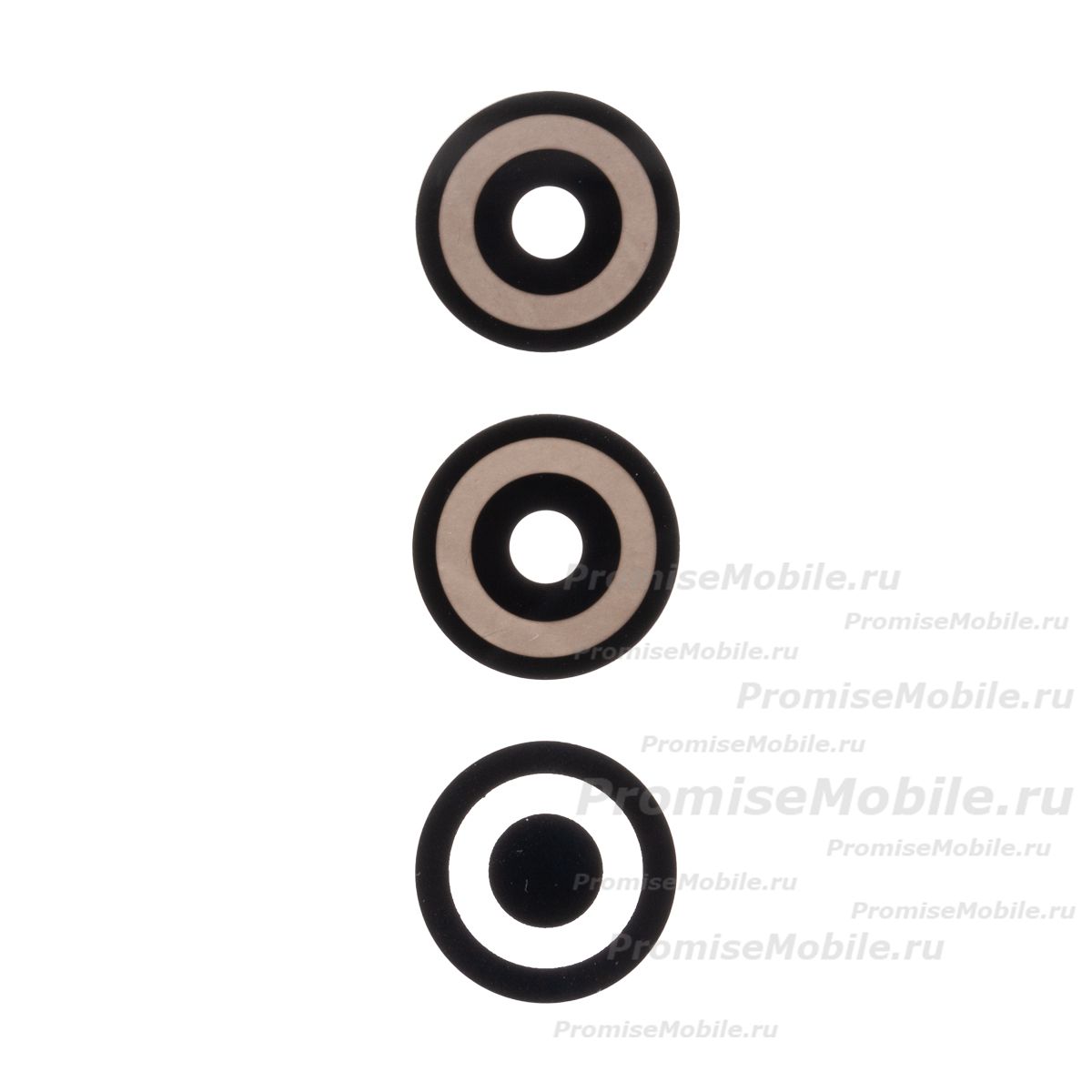 Стекло камеры для Infinix Smart 8 Pro (X6525B) (комплект 3 шт.) <черный> ― 