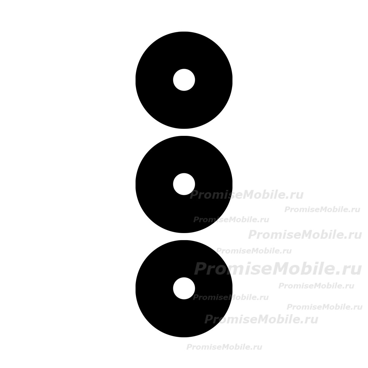 Стекло камеры для Realme RMX3760 (комплект 3 шт.) <черный> ― 