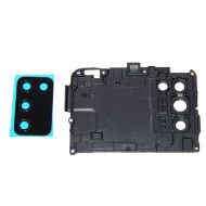 Стекло камеры для Samsung SM-A037F (Galaxy A03s) в сборе с рамкой <черный>