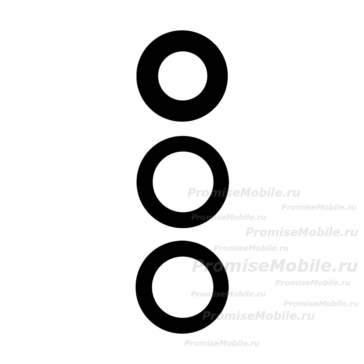 Стекло камеры для Samsung SM-A346B (Galaxy A34 5G) (комплект 3 шт.) <черный> ― 