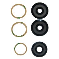 Стекло камеры для Tecno Spark 10 (KI5q) (комплект 3 шт.) <черный>