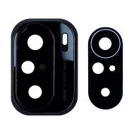 Стекло камеры для Xiaomi M2012K11AG в сборе с рамкой <черный>