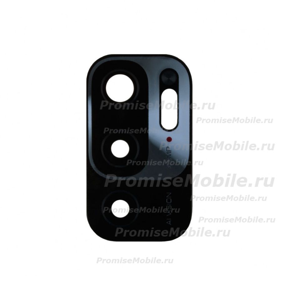 Стекло камеры для Xiaomi Redmi Note 10T <черный> ― 